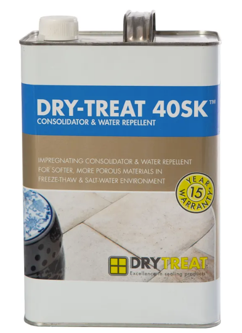 Protection incolore pour pierre naturelle hydrofuge, oléofuge, traitement contre le sel de piscine et entretien.