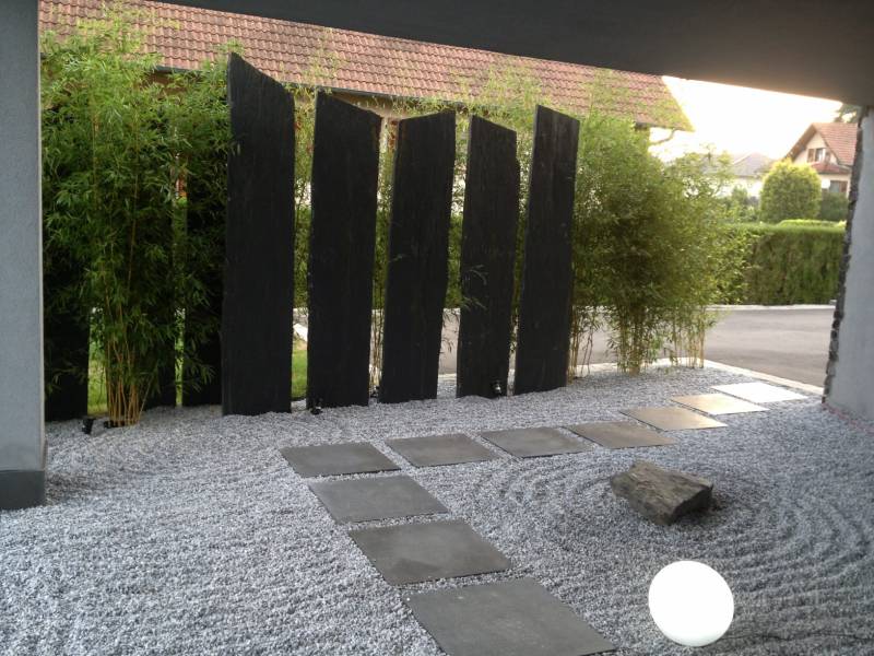 Palissade brise vue en Ardoise, Nîmes