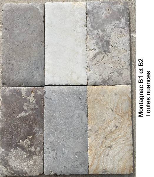 Pierres du Périgord : Sainte-Croix (Créma Luna), Montignac (Montagnac d'Auberoche) et Antica © – L’Excellence de la Pierre Naturelle