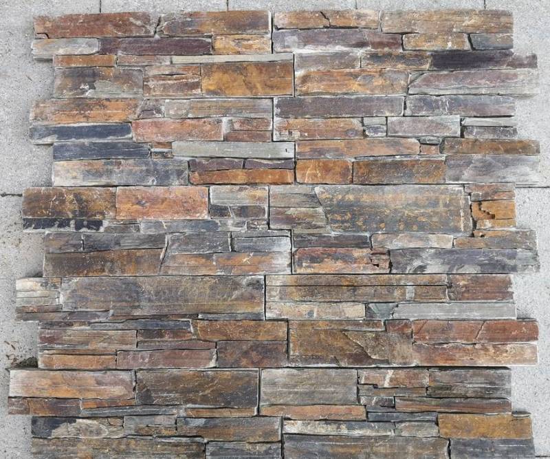 Parement pierre quartzite prêt à coller, sur support ciment à Montpellier dans l'Hérault proche Béziers et Nîmes