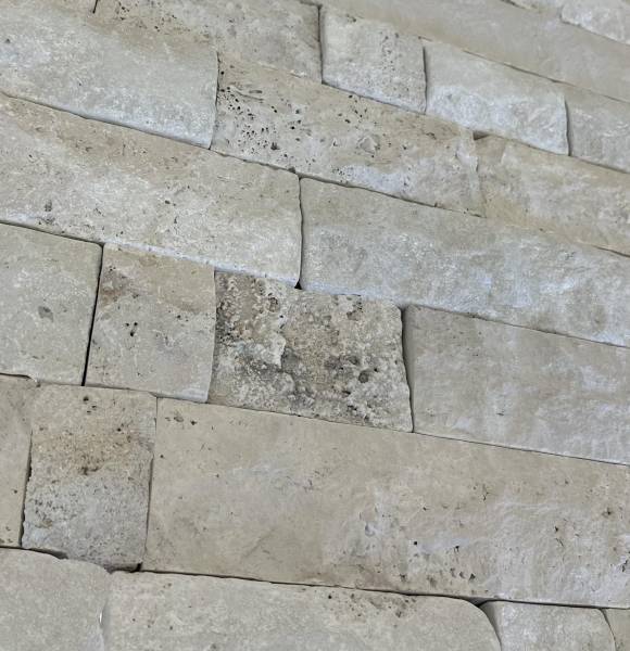 Parement Mural Travertin TOPLIGHT face naturelle