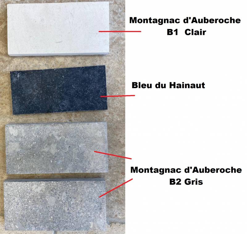 Bleu du Hainaut, pierre de Belgique noire, grise selon finition, La Pierre Naturelle au Showroom de Paris : 36 rue de Bourgogne 75007 PARIS (uniquement sur RDV)