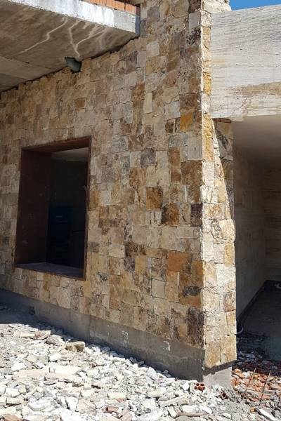 Parement mural en pierre naturelle d'Or