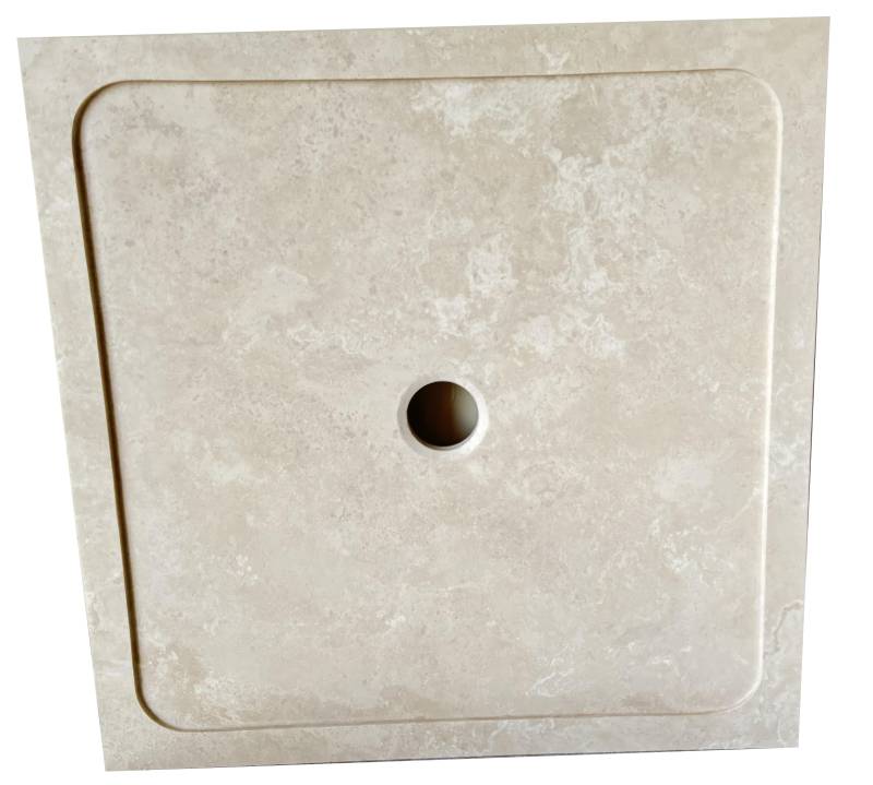 Receveur bac à douche en Travertin pierre naturelle