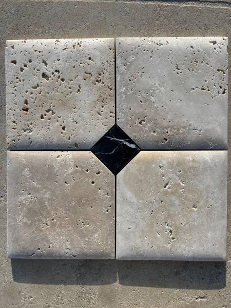 Dallage cabochon en Pierre Naturelle Travertin – Vente Directe Fabricant | FRANCEPIERRE