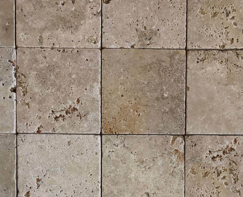 Pavés en Travertin pierre naturelle pour Extérieurs à Toulon (Var - 83).