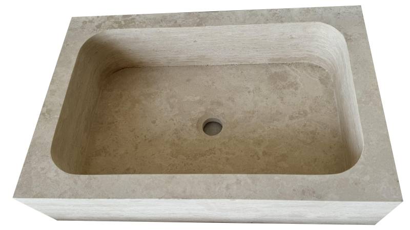 Vasque et évier en Travertin pierre naturelle à Combiers 34 entre Béziers et Narbonne