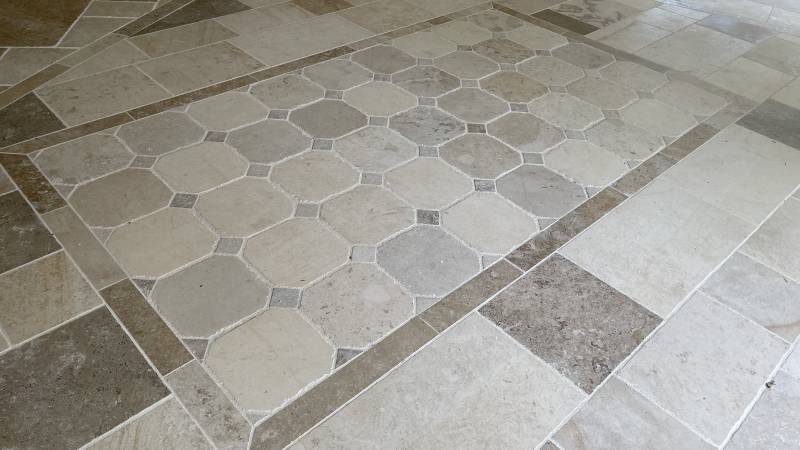 Pavé en pierre naturelle de Dordogne Périgord Montagnac d'Auberoche, (gisement Limeyrat)