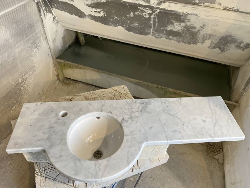 Marbre blanc pour carrelage et revêtement mural, Paris, Lyon, Bordeaux