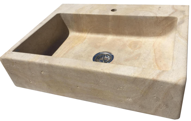 Éviers timbre d'office en pierre naturelle de France